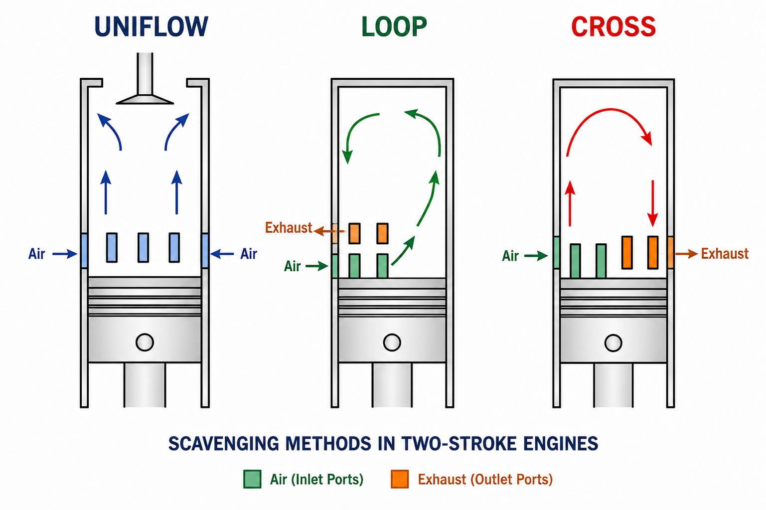 Scavenging and Its Types of Scavenging Systems